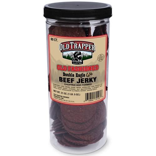 Old Trapper Double Eagle Beef Jerky, 21oz. 80-Piece Jar