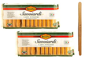 Bellino Savoiardi Lady Fingers for Tiramisu Italian Biscuits, 7 ounce (Pack of 2)