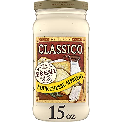 Classico Four Cheese Alfredo Pasta Sauce, 15 oz Jar