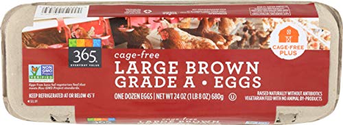 365 by Whole Foods Cage-Free Large Brown Eggs, 12 Count