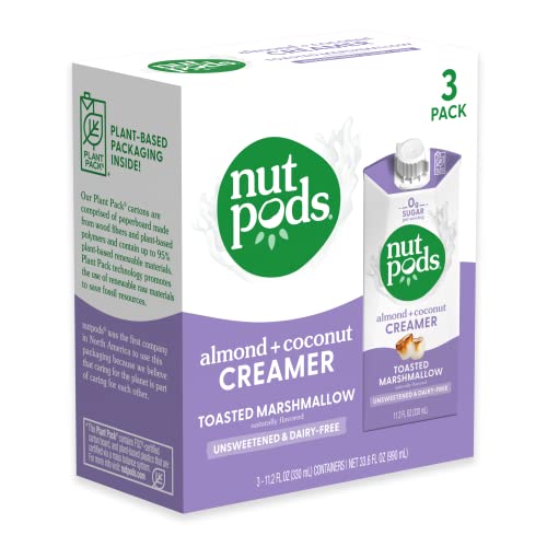 nutpods Toasted Marshmallow Coffee Creamer, 3-Pack