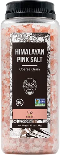 Soeos Himalayan Salt, Coarse Grain, 39Oz