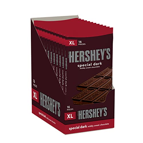 HERSHEY'S SPECIAL DARK Mildly Sweet Dark Chocolate, 4.25 oz (12 Count)