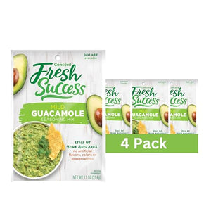 Concord Foods Classic Mild Guacamole Mix, 1.1 oz (Pack of 4)