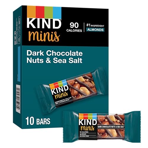 KIND Minis, Dark Chocolate Nuts & Sea Salt, 10 Count