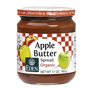 Eden Organic Apple Butter Spread, No Sugar Added, 17 oz