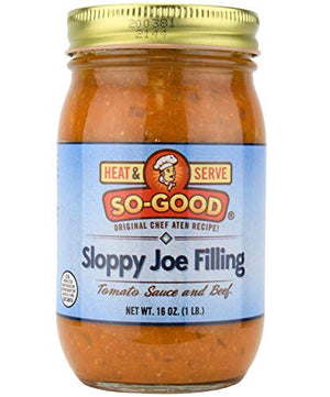 So-Good Sloppy Joe Filling with Ground Beef, 16 oz Jar