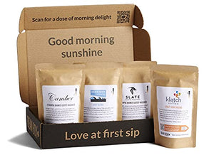 Bean Box Gourmet Coffee Sampler, 4 Piece Set