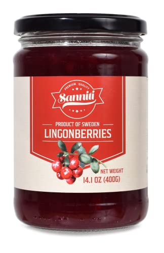 Sanniti Lingonberries Jar, 14.1 Ounces