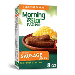 MorningStar Farms Veggie Breakfast Sausage Links, 8oz Box