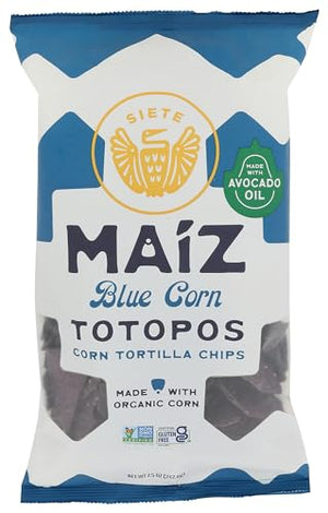 Siete Maíz Sea Salt Blue Corn Tortilla Chips, 7.5 OZ