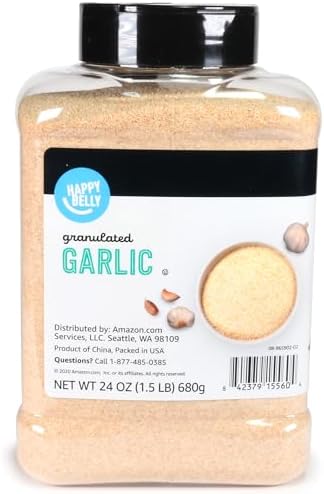 Amazon Brand - Happy Belly Granulated Garlic, 24 ounce