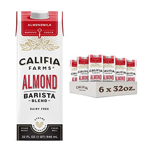 Califia Farms Almond Barista Blend, 32 Oz (Pack Of 6)