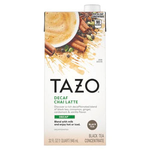 TAZO Decaf Chai Tea Latte, 32 Oz