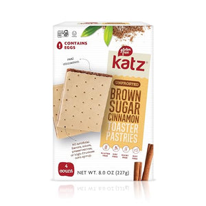 Katz Gluten Free Toaster Pastries, Unfrosted Cinnamon, 8 OZ