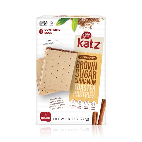 Katz Gluten Free Toaster Pastries, Unfrosted Cinnamon, 8 OZ