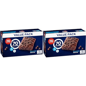 Fiber One 70 Calorie Brownies, Chocolate Fudge, 12 ct (Pack of 2)