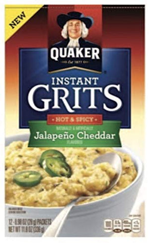 Quaker Grits Jalapeno Cheddar, 11.8 Ounce, 2 Pack