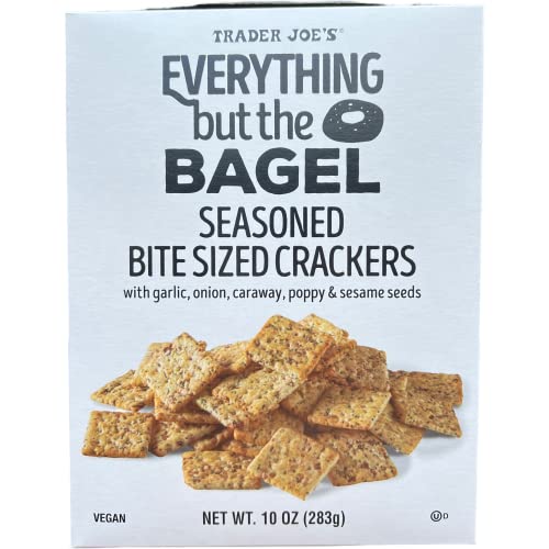 Trader Joe's Everything Bagel Seasoned Crackers, 10 oz