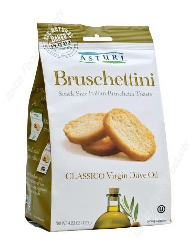 Asturi Classico Bruschettini - Virgin Olive Oil, 12 Bags