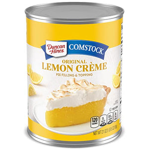 Comstock Pie Filling & Topping, Lemon Cream, 21 oz (Pack of 8)