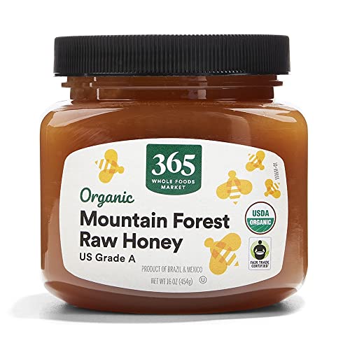 365 Organic Raw Mountain Forest Honey, 16 Ounce