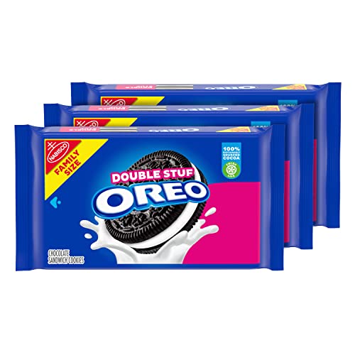 OREO Double Stuf Chocolate Sandwich Cookies, 3 Packs