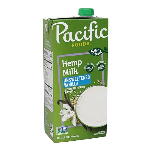 Pacific Foods Unsweetened Vanilla Hemp Milk, 32 oz