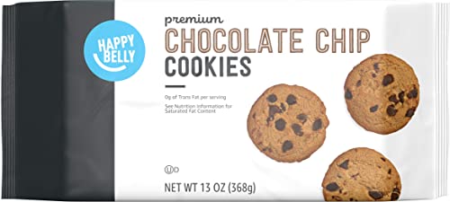 Amazon Brand Happy Belly Premium Chocolate Chip Cookies, 13 oz