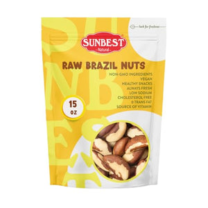 Sunbest Natural Raw Brazil Nuts, 15 oz