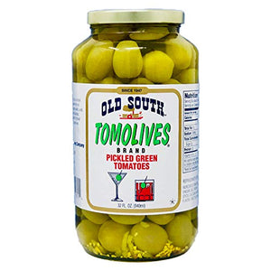 Old South Tomolives, Pickled Green Tomatoes, 32 Ounces