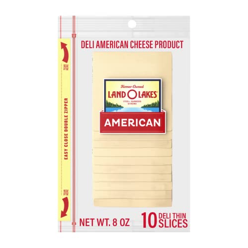 Land O Lakes Sliced White Deli American Cheese, 8 oz