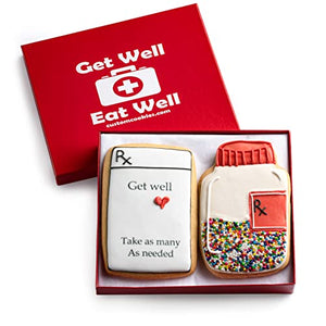 Custom Cookies Get Well Cookies - Set of 2