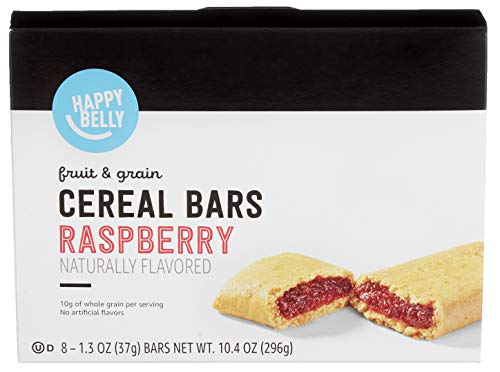 Happy Belly Fruit & Grain Cereal Bars, Raspberry, 8 Count