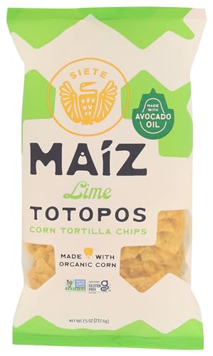 Siete Lime Corn Tortilla Chips, 7.5 OZ