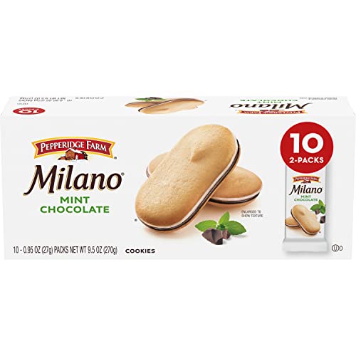 Pepperidge Farm Milano Cookies, Mint, 10 Packs