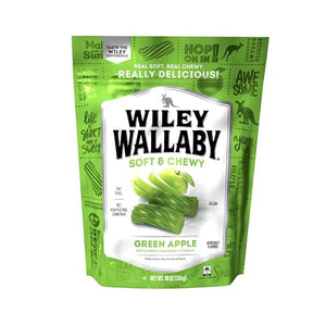 Wiley Wallaby Green Apple Licorice, 10 Ounce