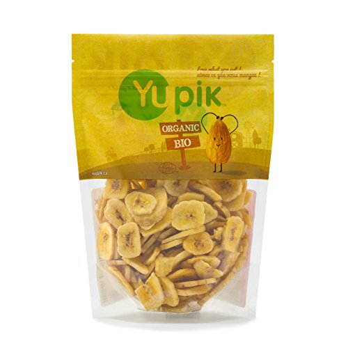 Yupik Organic Sweetened Dried Banana Chips, 14.1 Oz