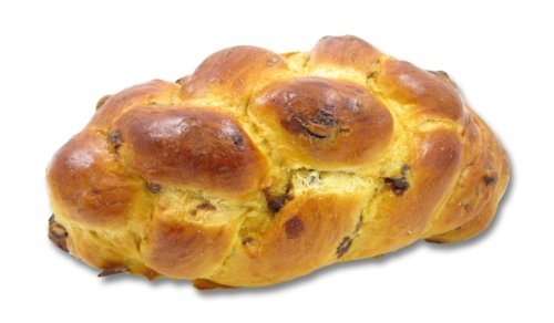 Traditional Braided Egg Challah Bread With Raisins, 3 Pack