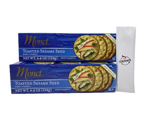 Monet Crackers Toasted Sesame Seeds, 2 Pk - 4.4 oz