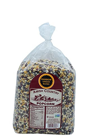 Amish Country Rainbow Popcorn Kernels, 6 lb Bag