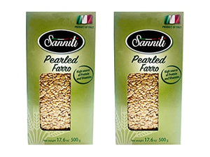 Sanniti Italian Pearled Farro, 17.6 oz (2 Pack)