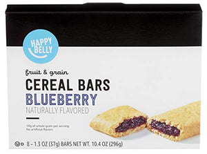 Happy Belly Fruit & Grain Cereal Bars, Blueberry, 8 Count