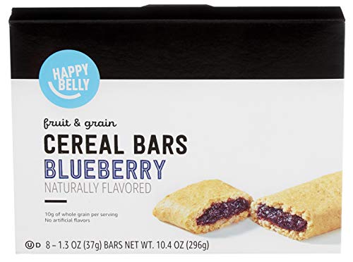 Happy Belly Fruit & Grain Cereal Bars, Blueberry, 8 Count