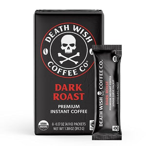 Death Wish Coffee Instant Dark Roast, 8 Count