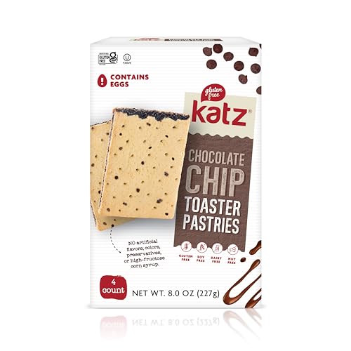 Katz Gluten Free Chocolate Chip Toaster Pastries, 8 OZ (Pack Of 2)