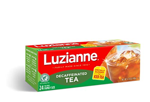 Luzianne Decaffeinated Iced Tea Bags, Family Size, 144 Count