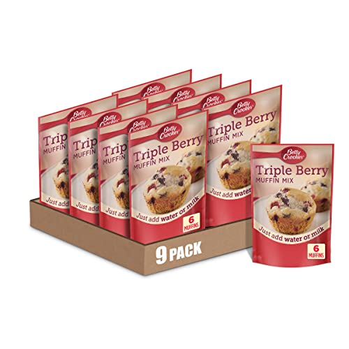 Betty Crocker Triple Berry Muffin Mix, 6.5 oz (9 Pack)