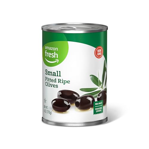 Amazon Fresh Small Pitted Ripe Olives, 6 Oz