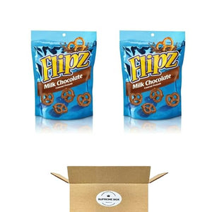 Flipz Milk Chocolate Covered Pretzels, 10 Oz (2 Pack)